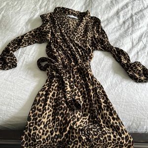 Faithful the brand animal print wrap dress